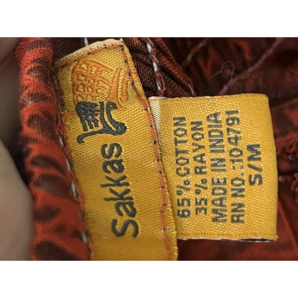 Womens S M Red Whimsigoth Dress Renaissance Nature Fairy Witchy Gothic VINTAGE - Picture 8 of 8